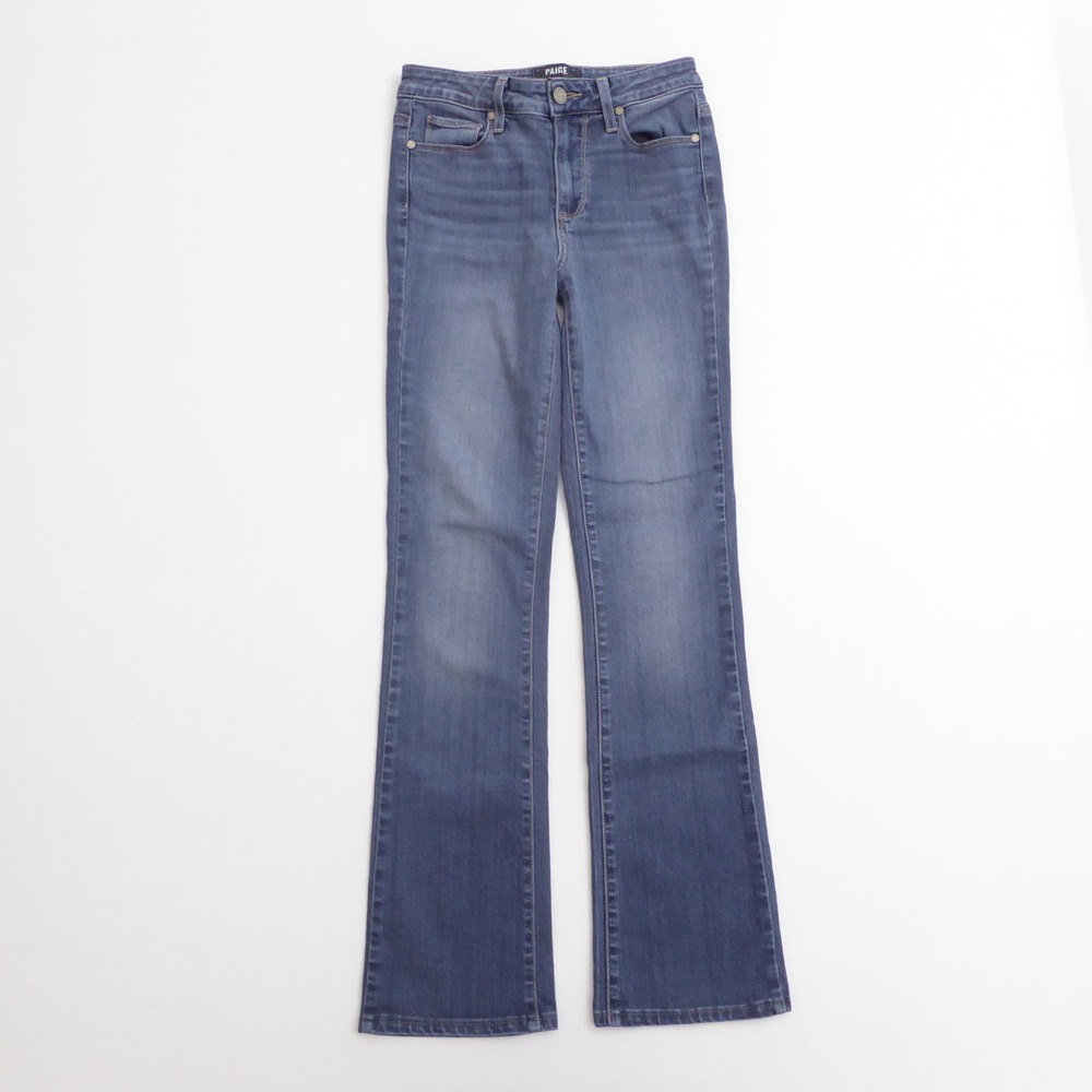 PAIGE Womens Jeans Blue High Rise Manhattan Bootcut 26
